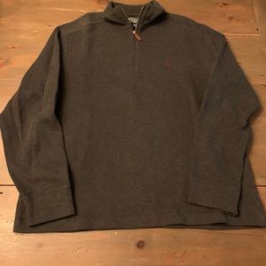 Polo By Ralph Lauren 1/4 Zip Pullover Size Large Dark Gray